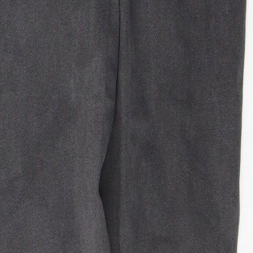 Denim & Co. Womens Grey  Cotton Skinny Jeans Size 12 L28 in Regular Button