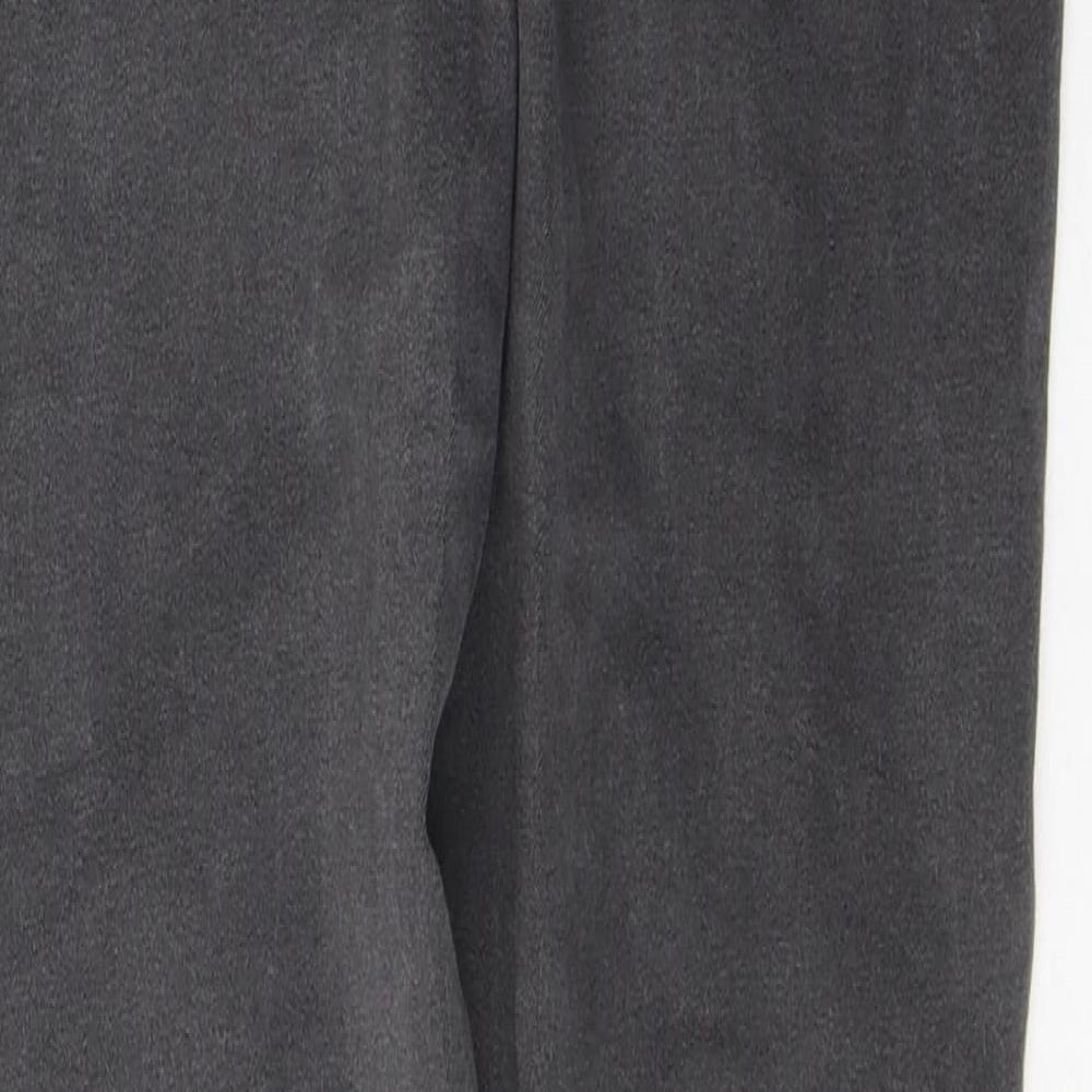 Denim & Co. Womens Grey  Cotton Skinny Jeans Size 12 L28 in Regular Button