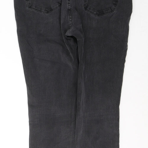 George Womens Black  Cotton Skinny Jeans Size 12 L24 in Regular Button