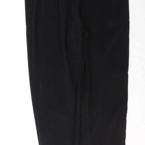 Object Womens Black  Polyester Trousers  Size 12 L28 in Regular