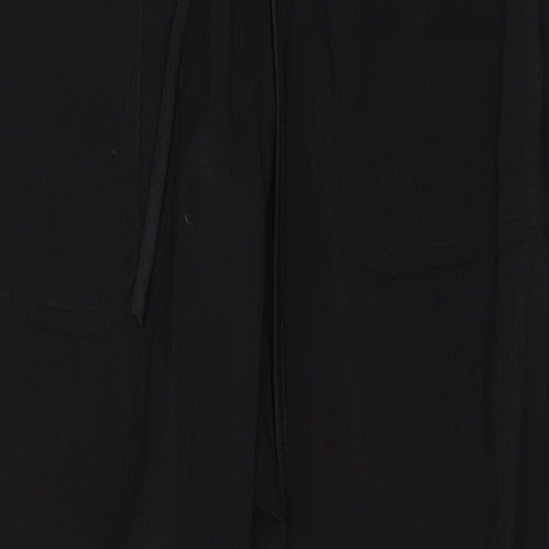 Object Womens Black  Polyester Trousers  Size 12 L28 in Regular
