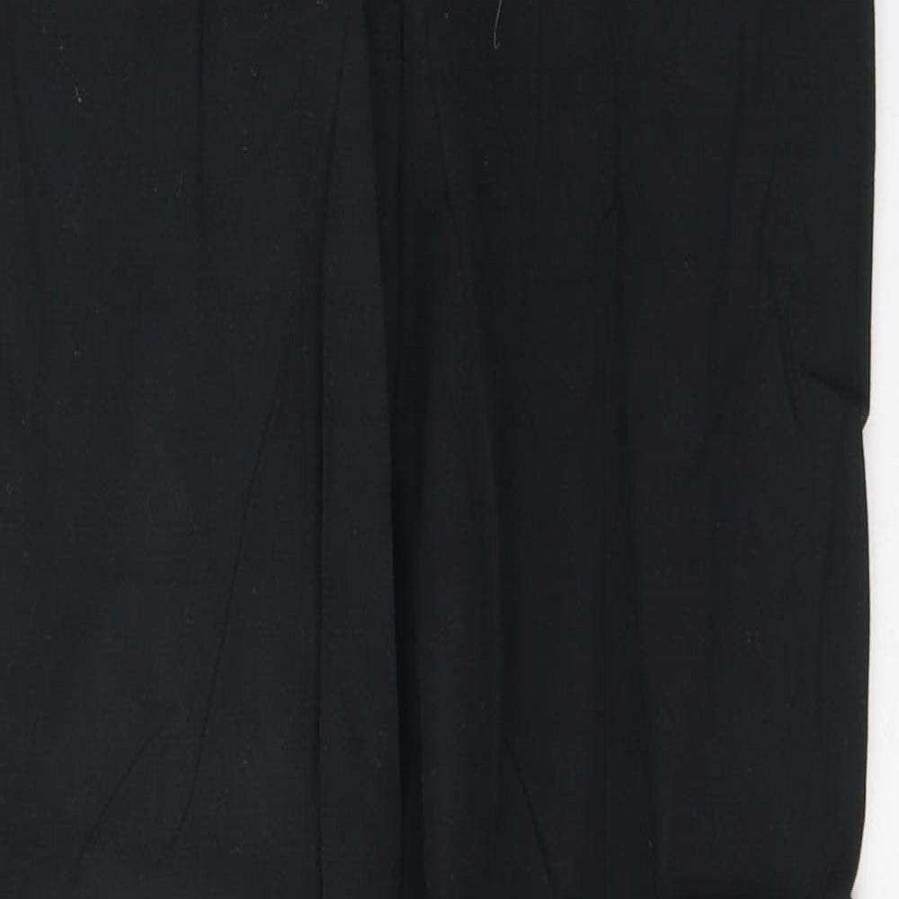 Whistles Womens Black  Cotton Straight Jeans Size 10 L20 in Regular Button