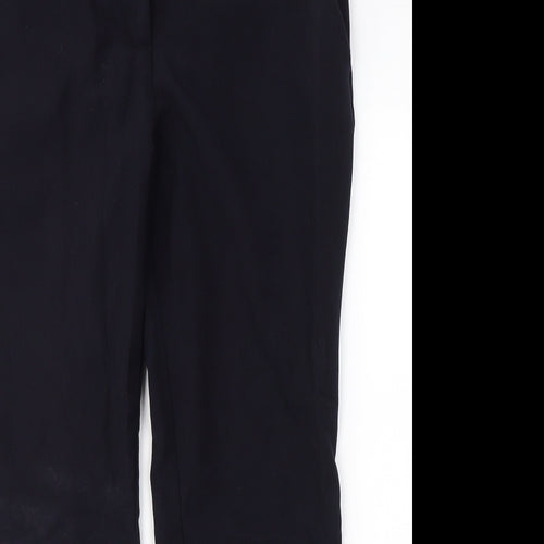 NEXT Womens Blue  Polyester Trousers  Size 16 L27 in  Button