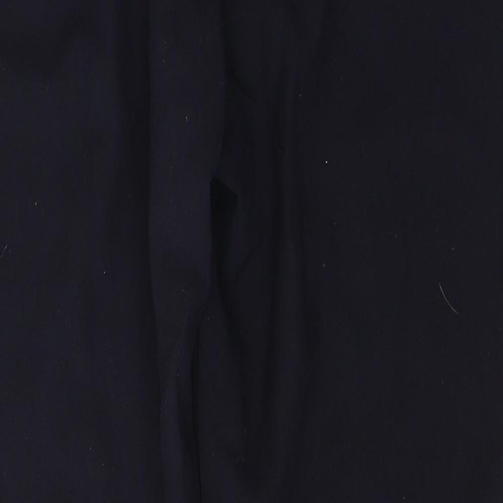 NEXT Womens Blue  Polyester Trousers  Size 16 L27 in  Button