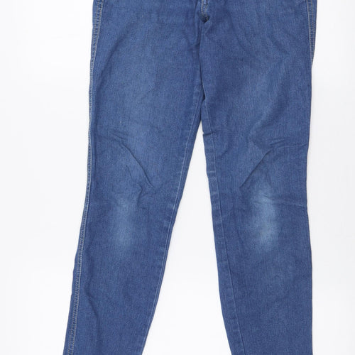 H&M Womens Blue  Polyester Skinny Jeans Size 28 in L32 in Slim Zip