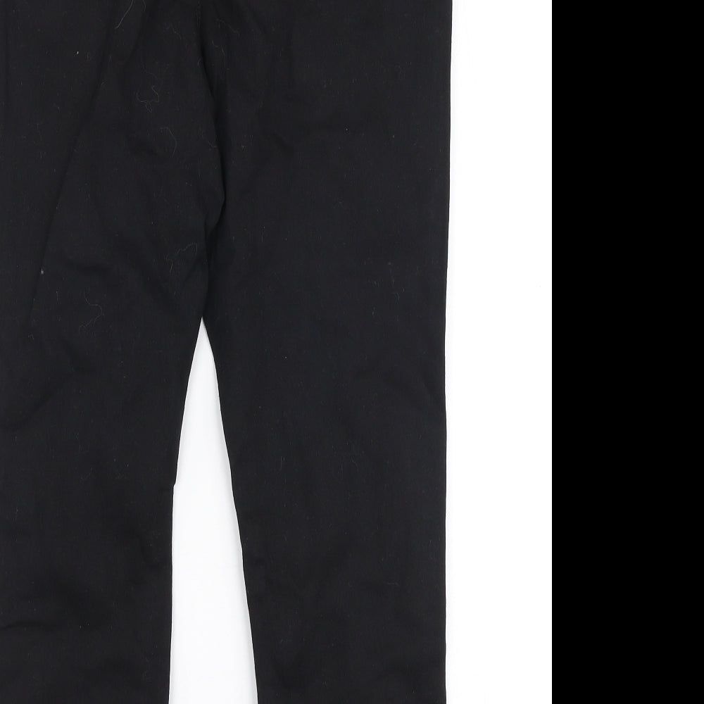 Pep & Co Womens Black  Cotton Capri Jeans Size 10 L22 in Slim