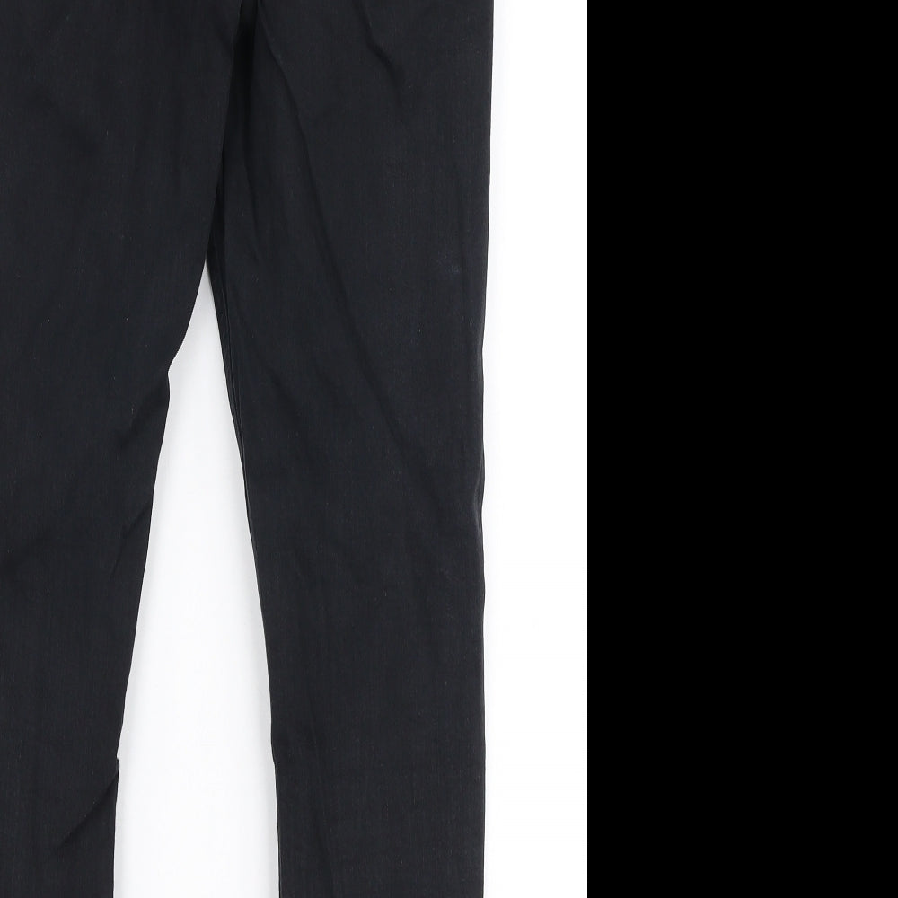 Topshop Womens Black  Cotton Skinny Jeans Size 28 in L30 in Slim Zip