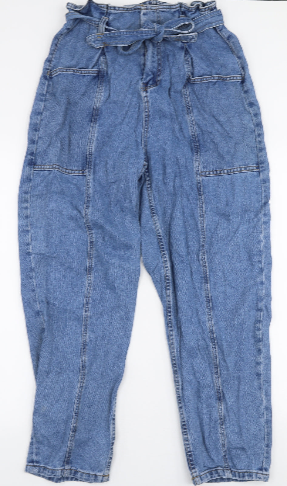 Denim Co Womens Blue  100% Cotton Straight Jeans Size 14 L27 in Regular Zip