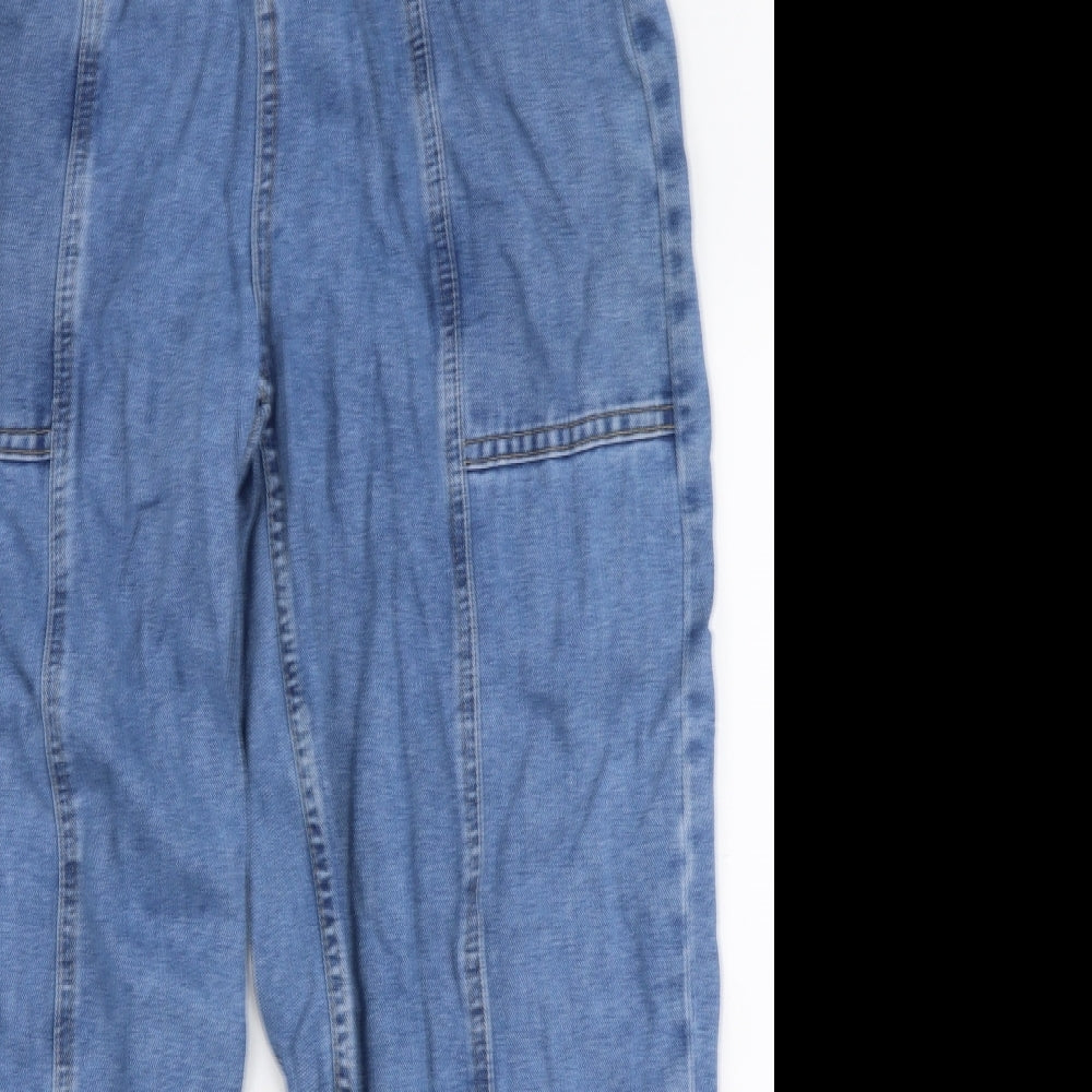 Denim Co Womens Blue  100% Cotton Straight Jeans Size 14 L27 in Regular Zip