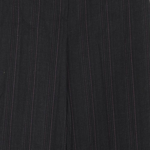 Gerry Weber Womens Grey Striped Polyester Trousers  Size 12 L30 in Regular Zip