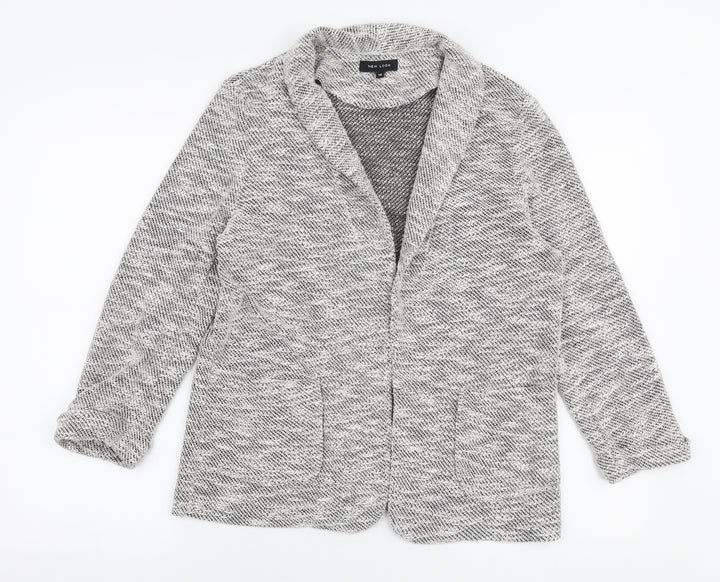New Look Womens Grey   Jacket Blazer Size 10