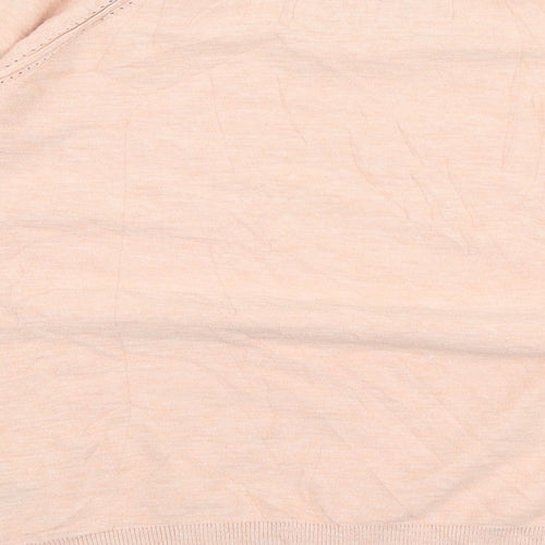 Marks and Spencer Womens Pink Round Neck  Cotton Pullover Jumper Size 14