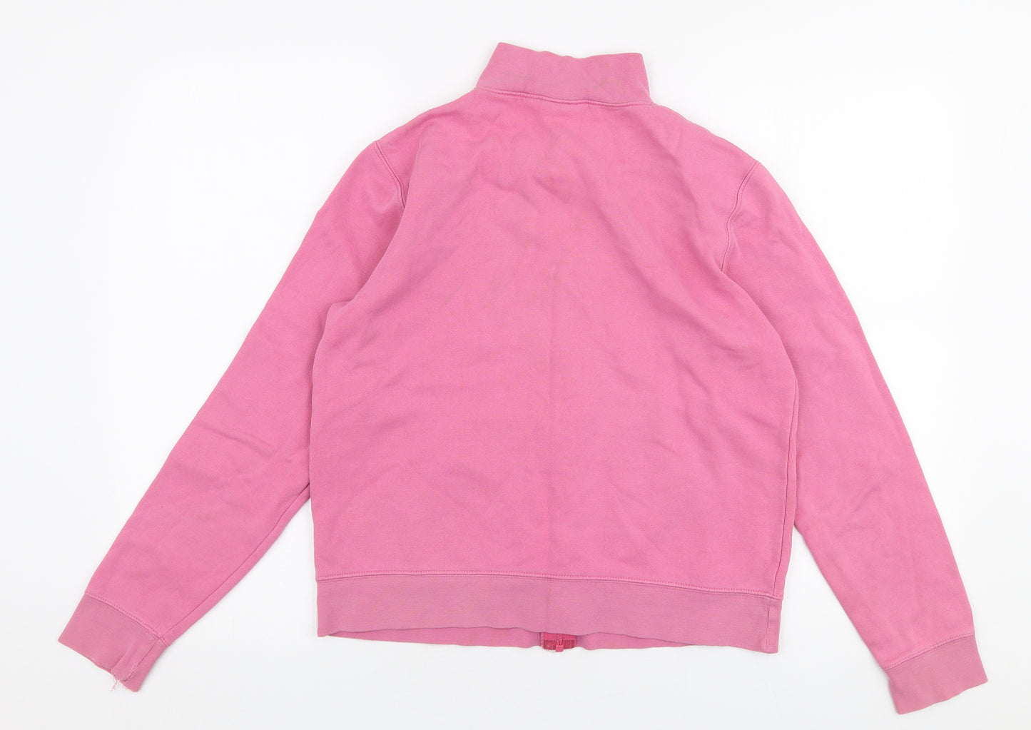 Air Womens Pink  Cotton Full Zip Sweatshirt Size 12  Zip