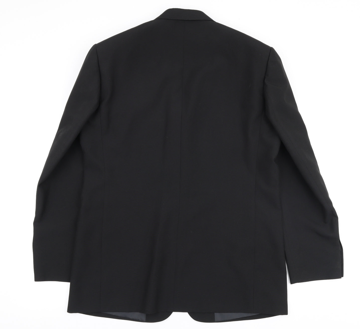 F&F Mens Black  Polyester Jacket Suit Jacket Size 42