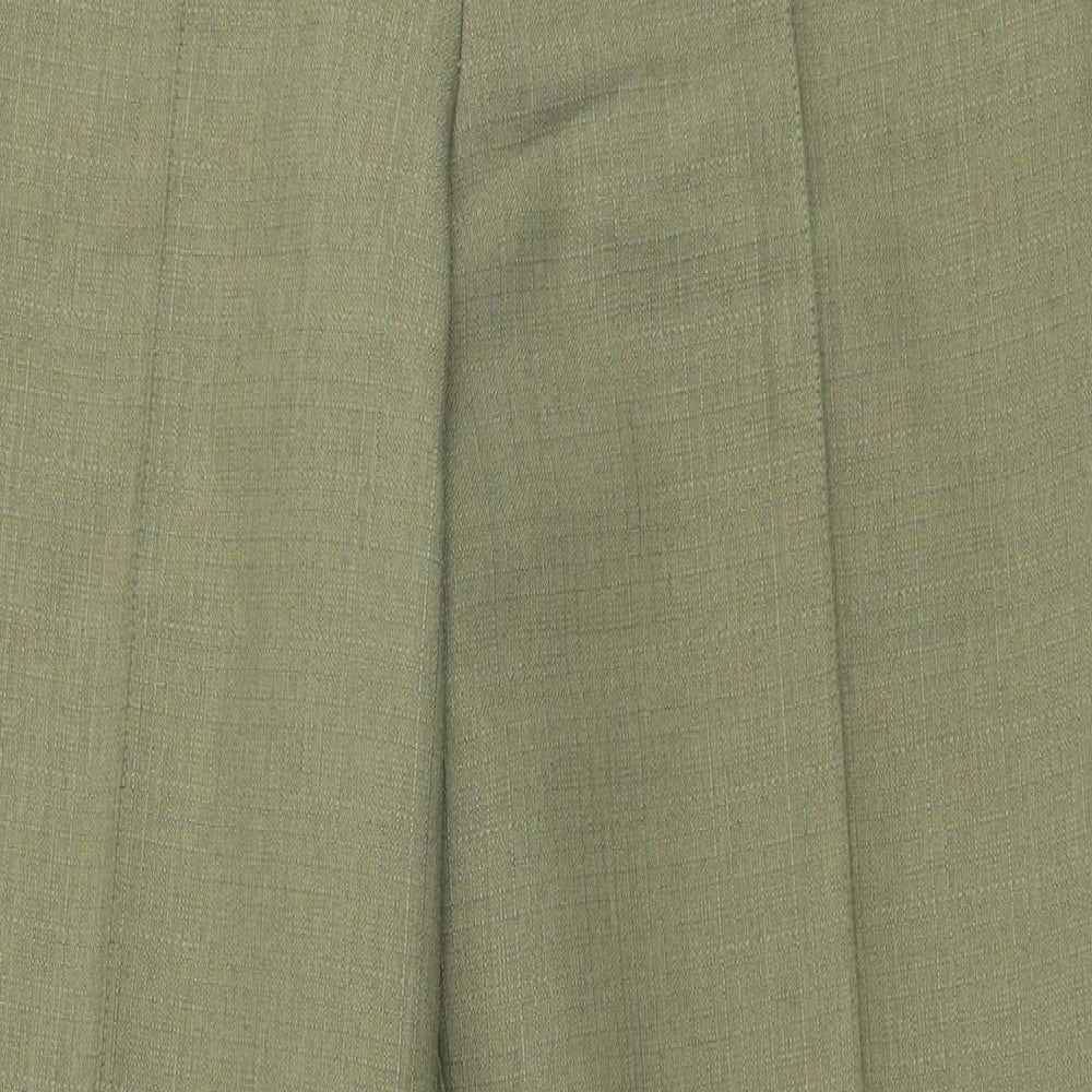 Marks and Spencer Womens Green  Polyester Trousers  Size 10 L29 in Regular