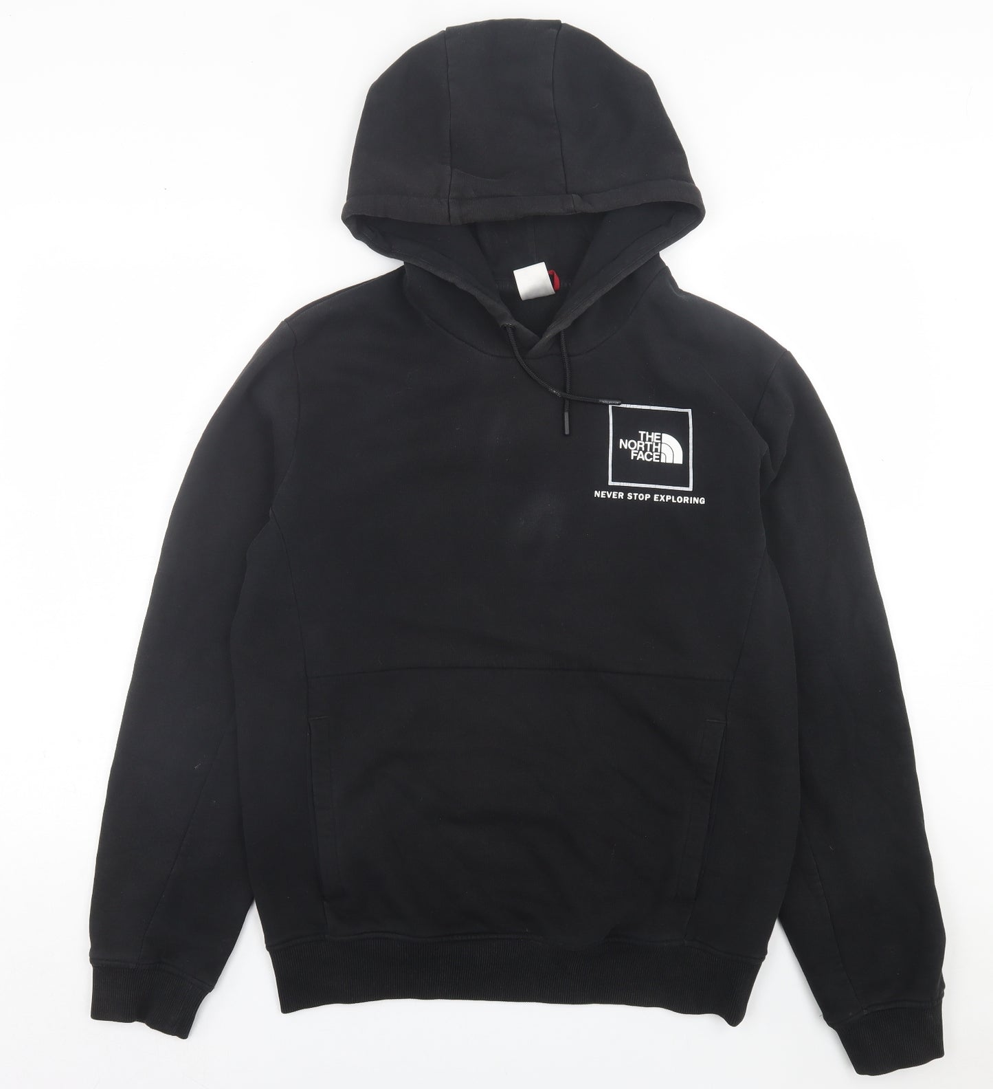 The North Face Mens Black  Cotton Pullover Hoodie Size M