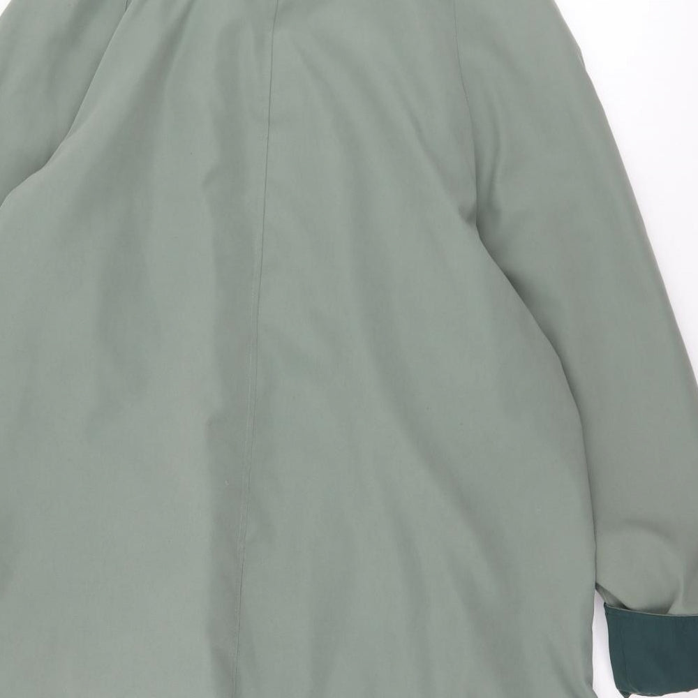 EWM Womens Green   Overcoat Coat Size 16  Button