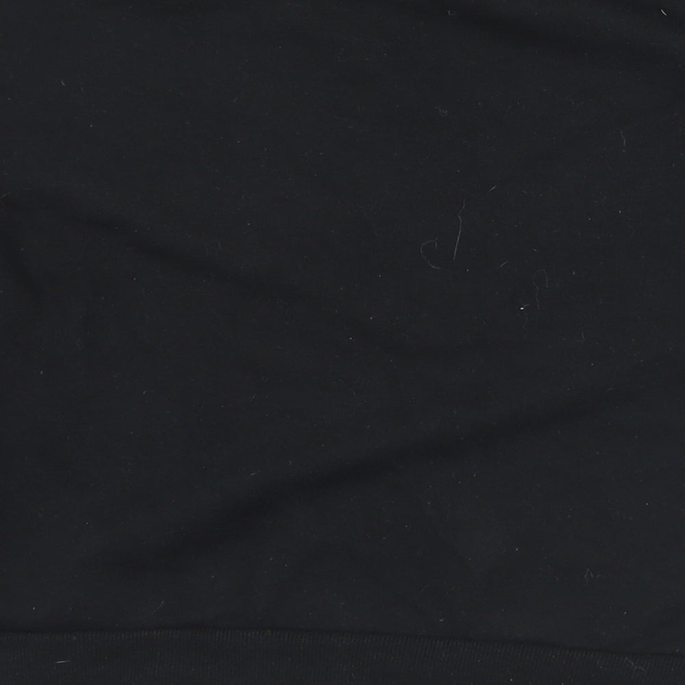 New Look Womens Black  Cotton Pullover Sweatshirt Size M   - Happy