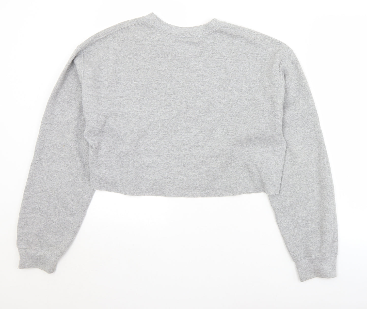 PRETTYLITTLETHING Womens Grey  Cotton Pullover Sweatshirt Size S   - Cropped. California