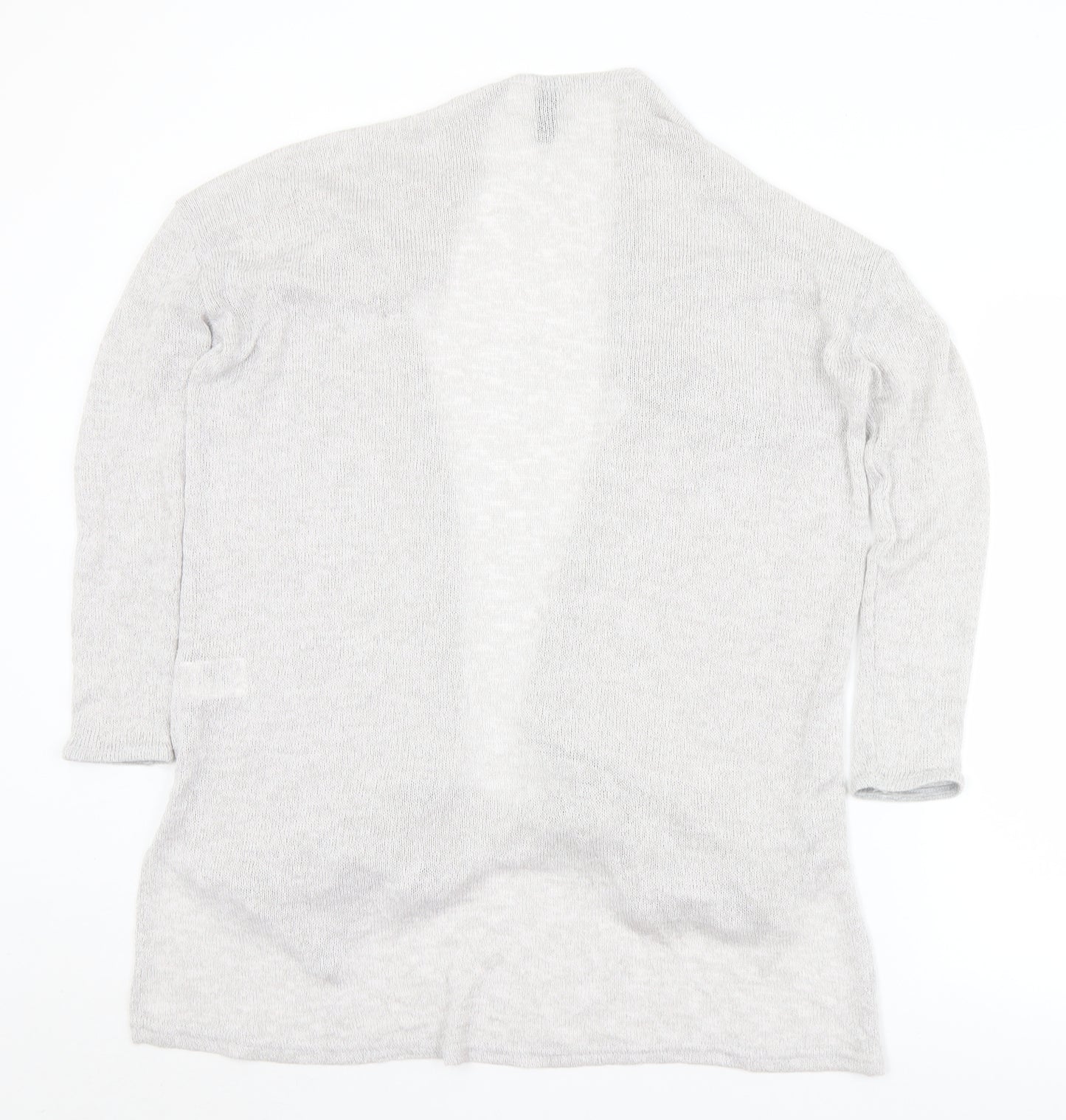 Divided Womens Grey Collared  Viscose Cardigan Jumper Size M