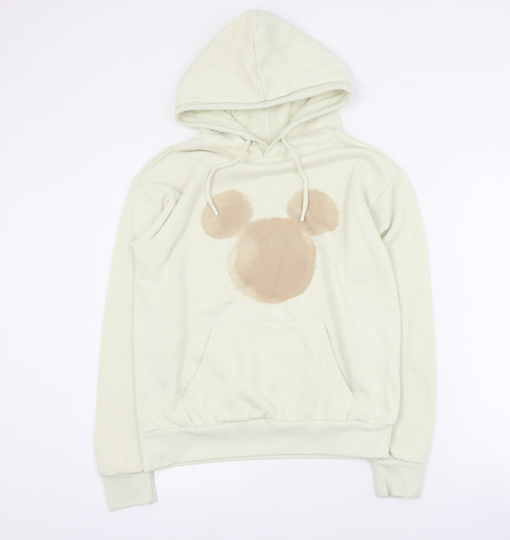 Primark Womens Beige  Polyester Pullover Hoodie Size XS  Pullover - Mickey Mouse