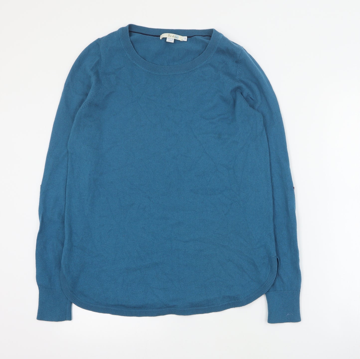 Boden Womens Blue Round Neck  Wool Pullover Jumper Size M   - Stars