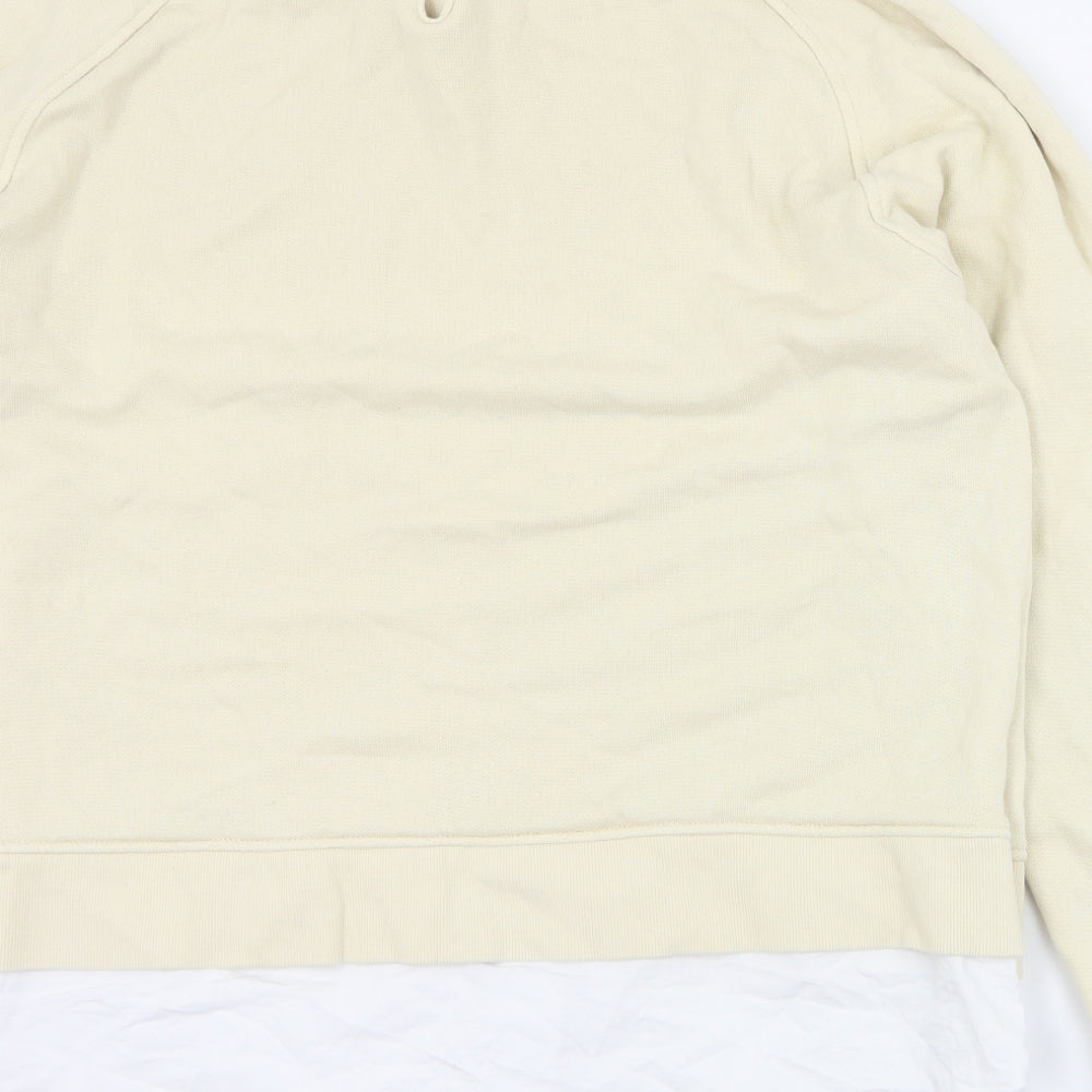 NEXT Womens Beige  Cotton Pullover Sweatshirt Size L  Pullover