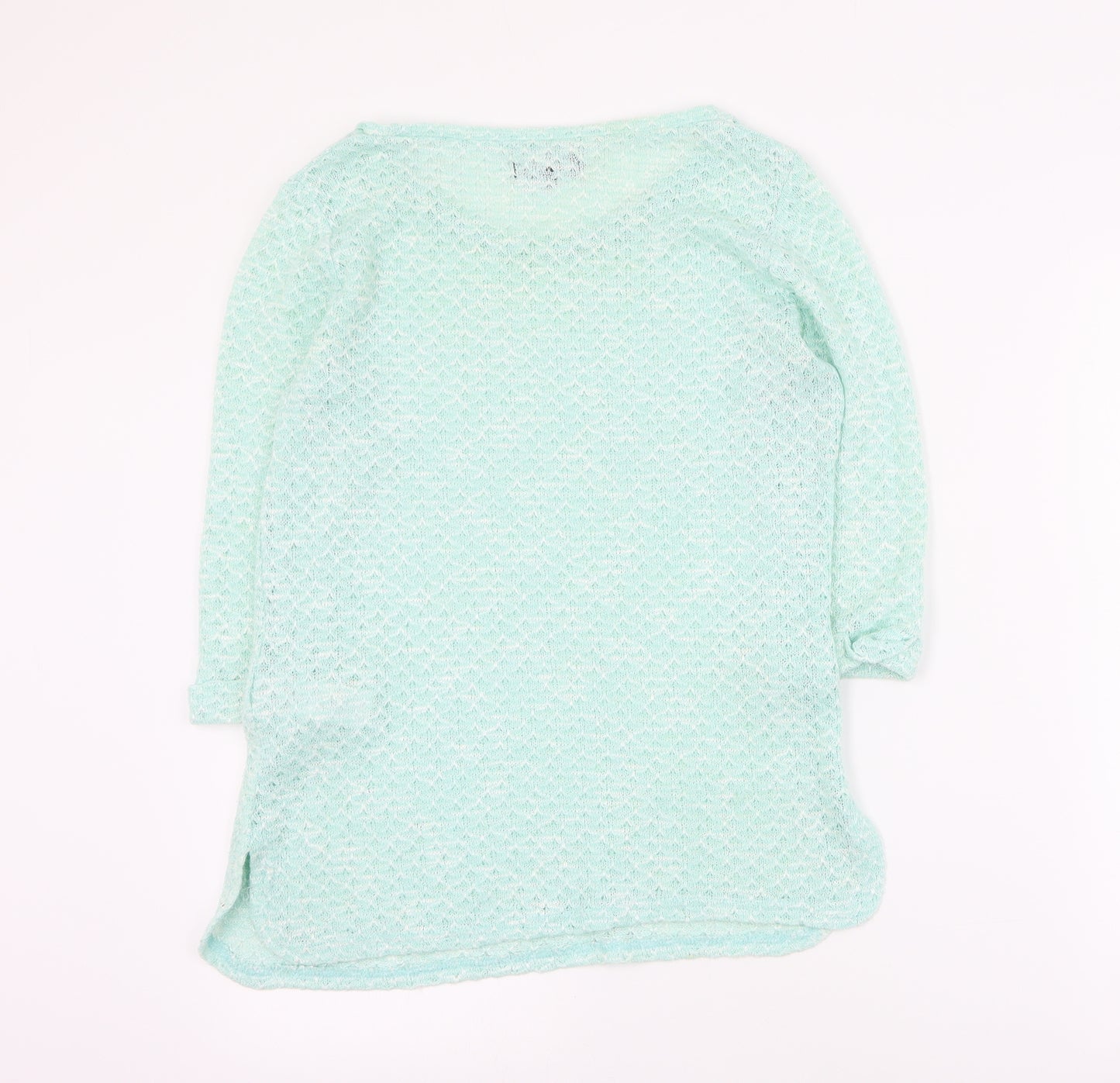 New Look Womens Green Round Neck  Polyester Pullover Jumper Size 10