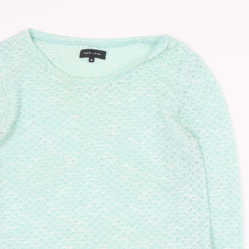 New Look Womens Green Round Neck  Polyester Pullover Jumper Size 10