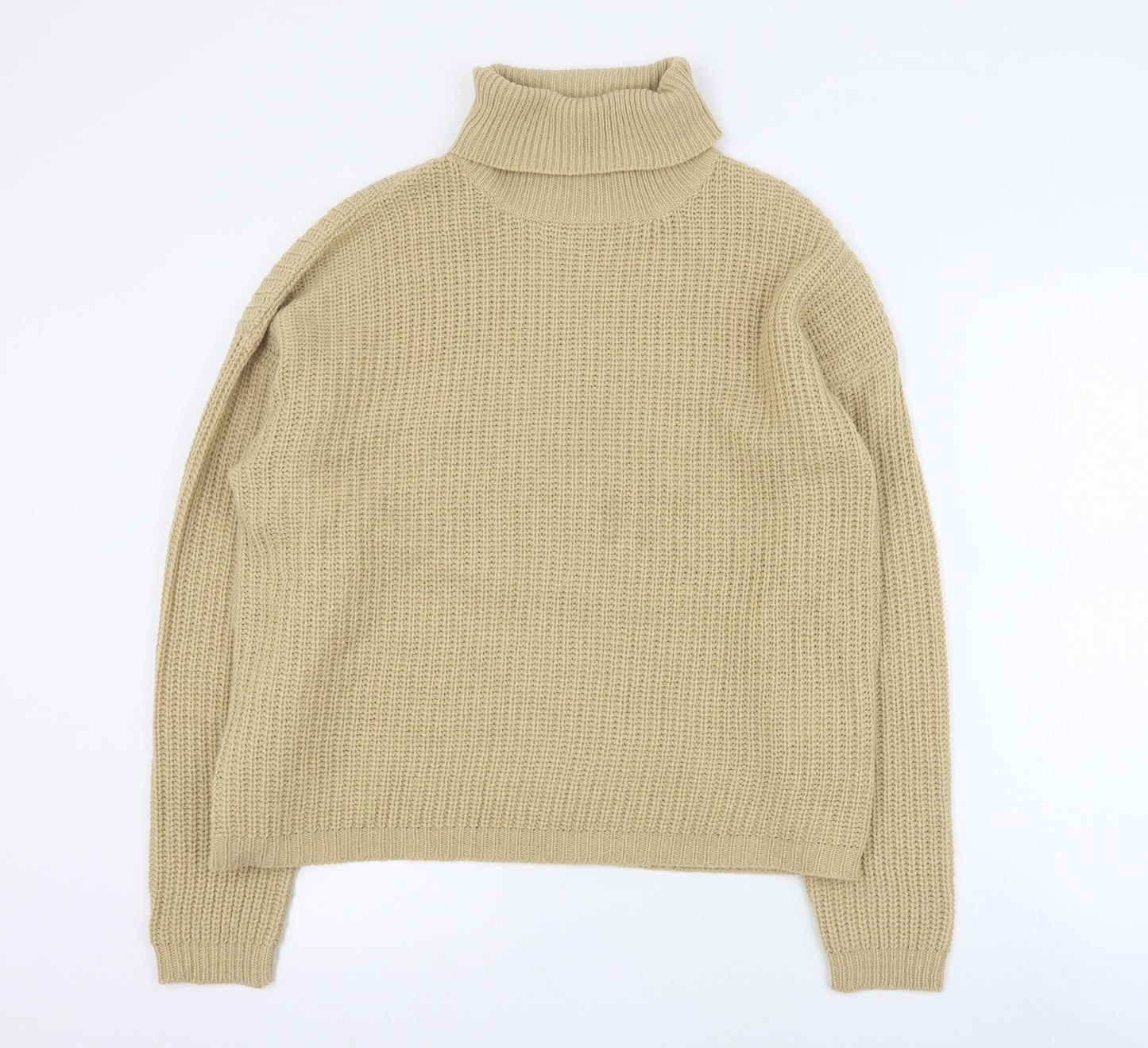 In the Style Womens Brown Roll Neck  Acrylic Pullover Jumper Size M   - 10/12