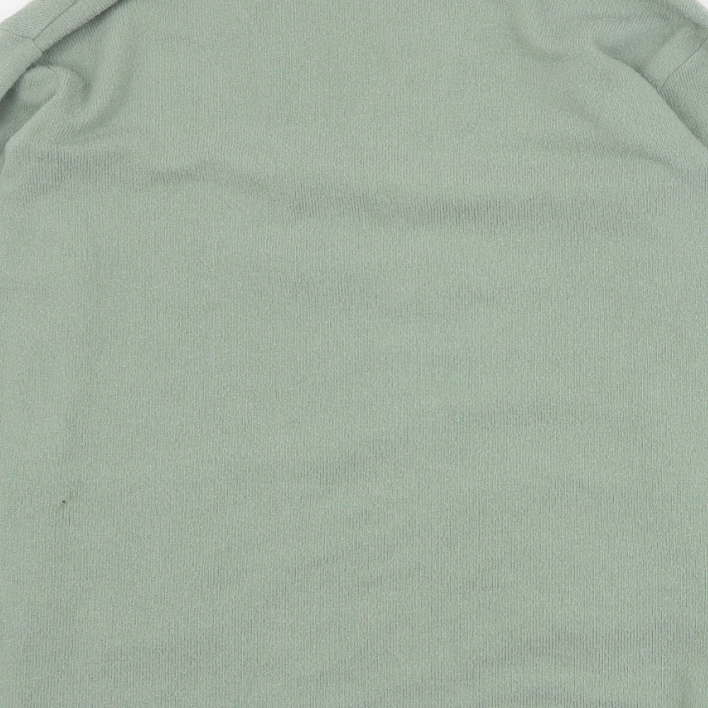 George Girls Green V-Neck  Polyester Cardigan Jumper Size 9-10 Years  Pullover