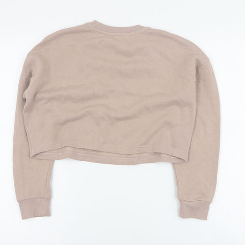 New Look Girls Beige  Cotton Pullover Sweatshirt Size 10-11 Years  Pullover