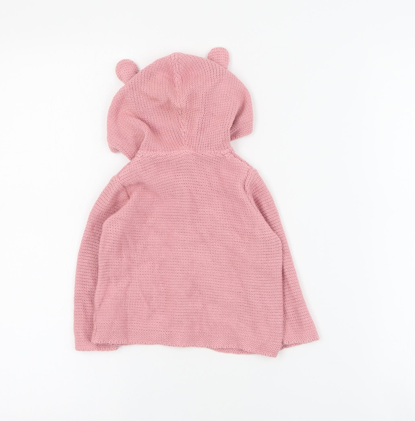 Monsoon Baby Pink  Cotton Cardigan Jumper Size 3-6 Months  Button