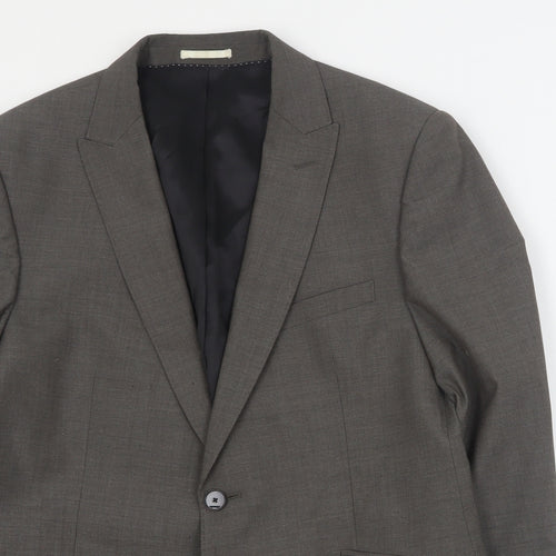 Kin  Mens Grey  Wool Jacket Suit Jacket Size L