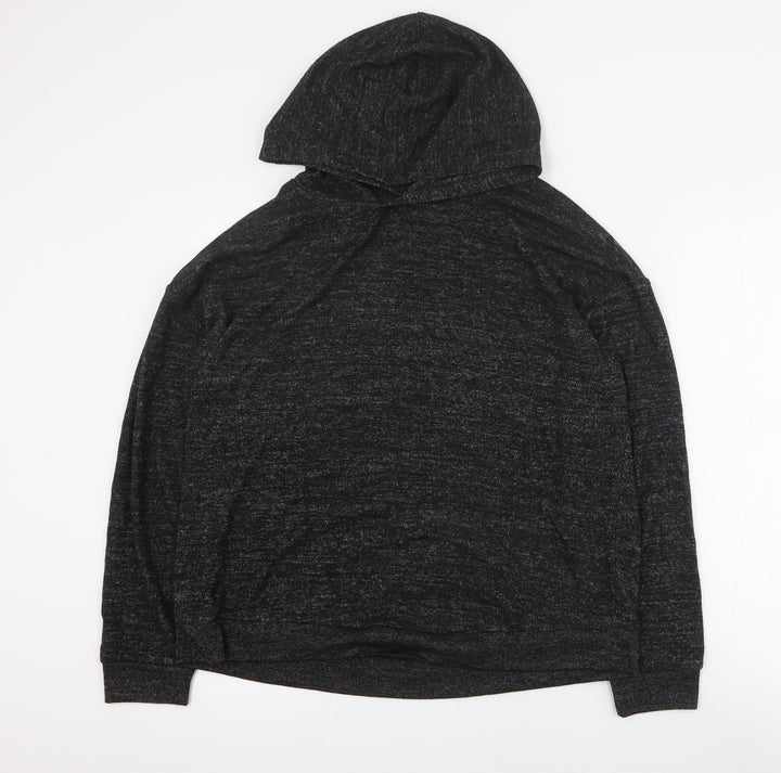 Crivit Womens Black Polyester Pullover Hoodie Size M Pullover