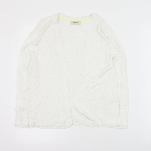 Matalan Womens Ivory V-Neck  Viscose Cardigan Jumper Size 12