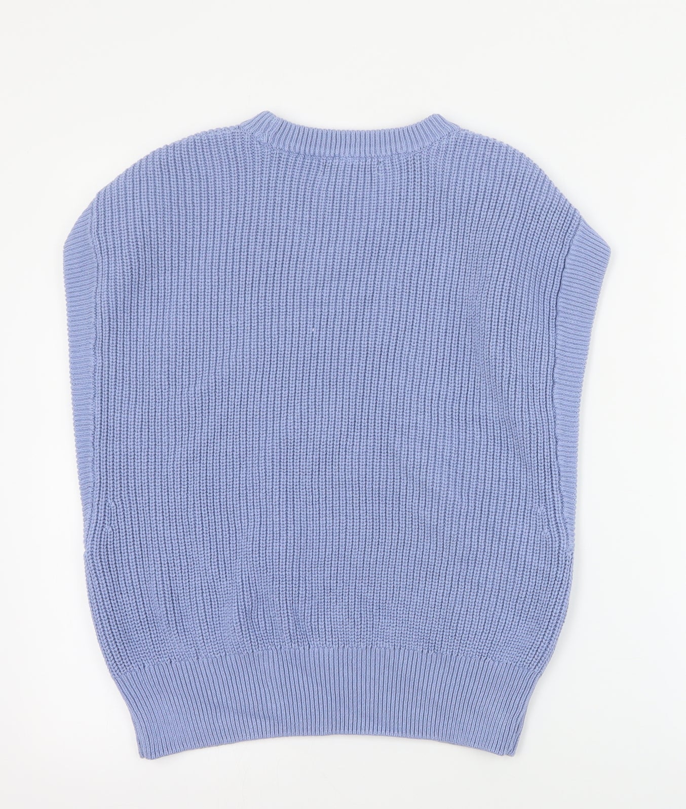 Primark Womens Blue Round Neck  Cotton Vest Jumper Size M