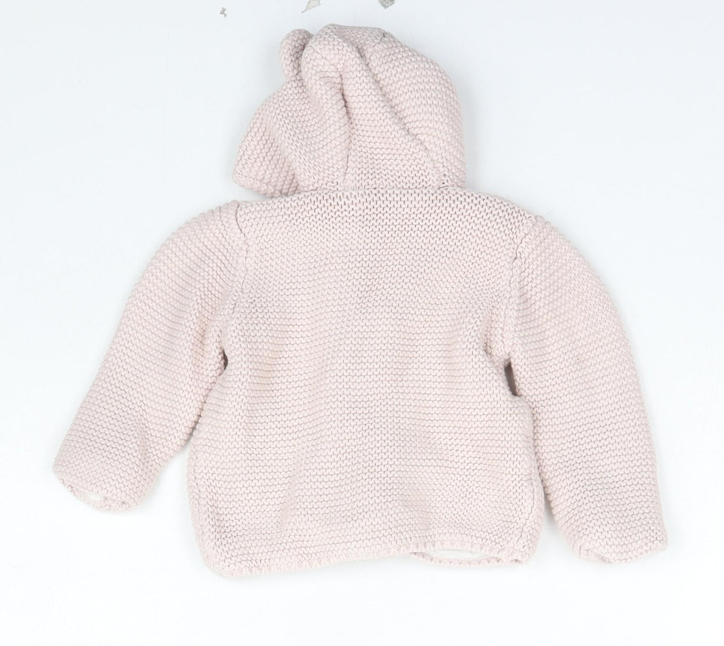Marks and Spencer Girls Pink Floral  Jacket  Size 9-12 Months   Button