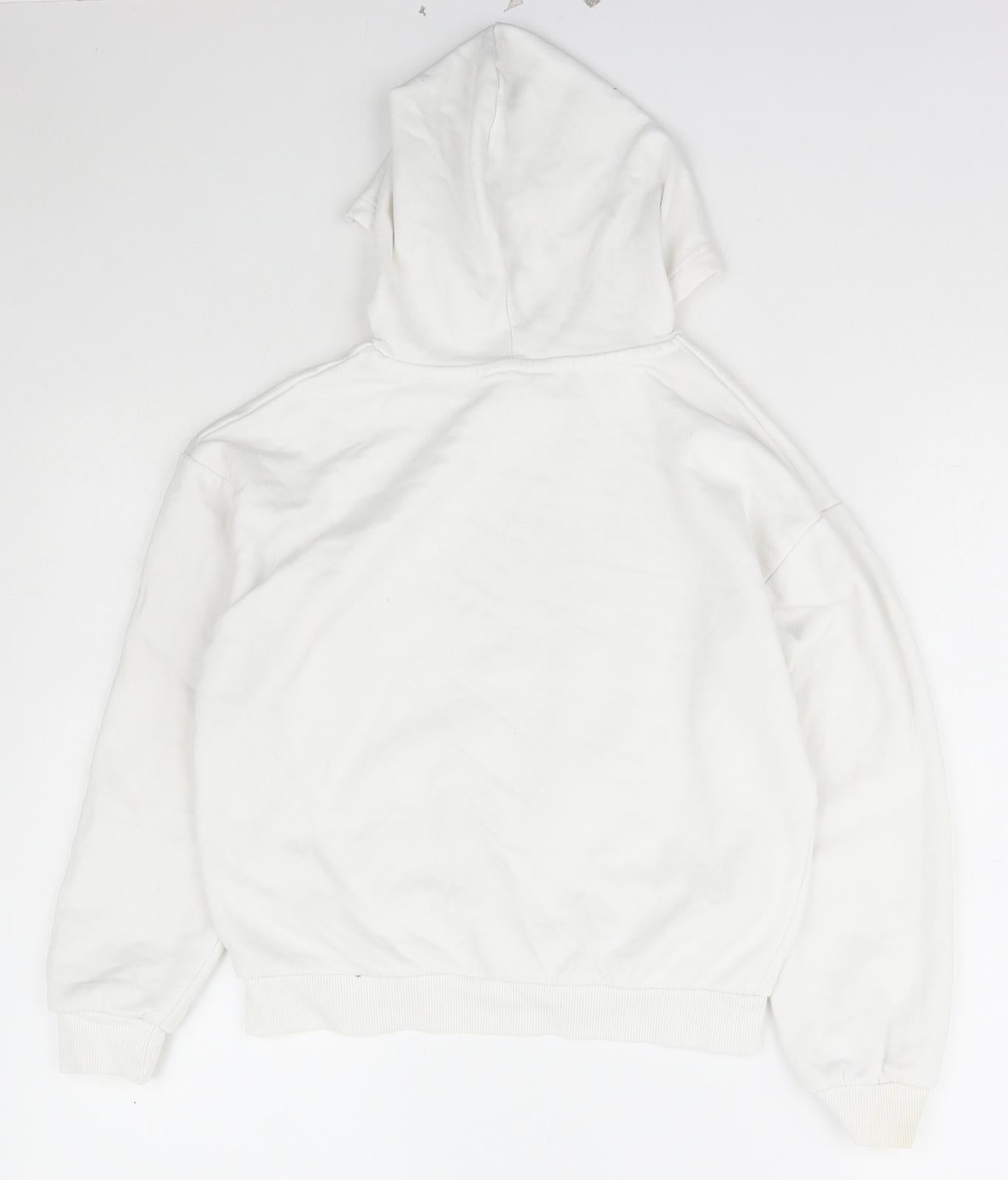 Candy Couture Girls Ivory  Cotton Pullover Hoodie Size 12 Years  Pullover