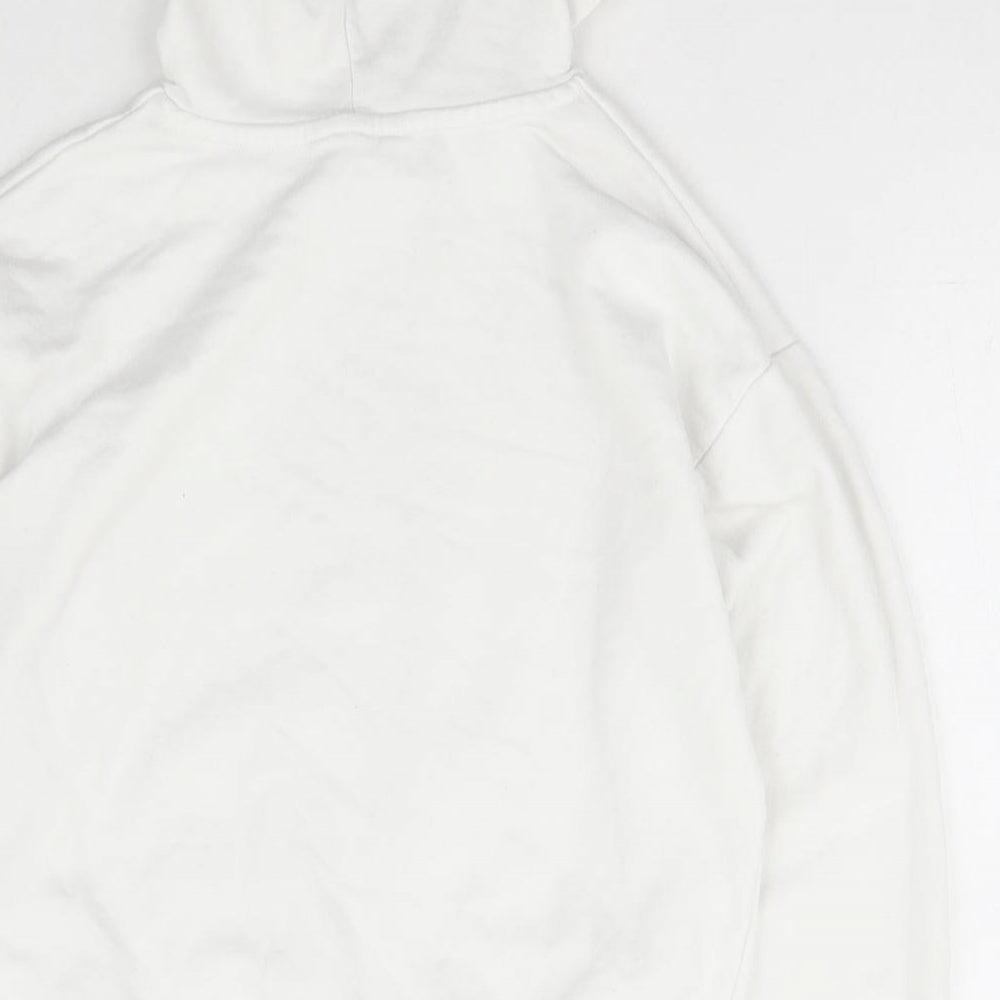 Candy Couture Girls Ivory  Cotton Pullover Hoodie Size 12 Years  Pullover