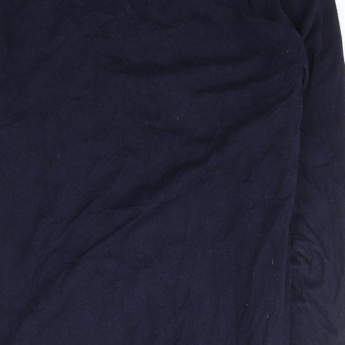 NEXT Mens Blue Square Neck  Cotton Pullover Jumper Size M