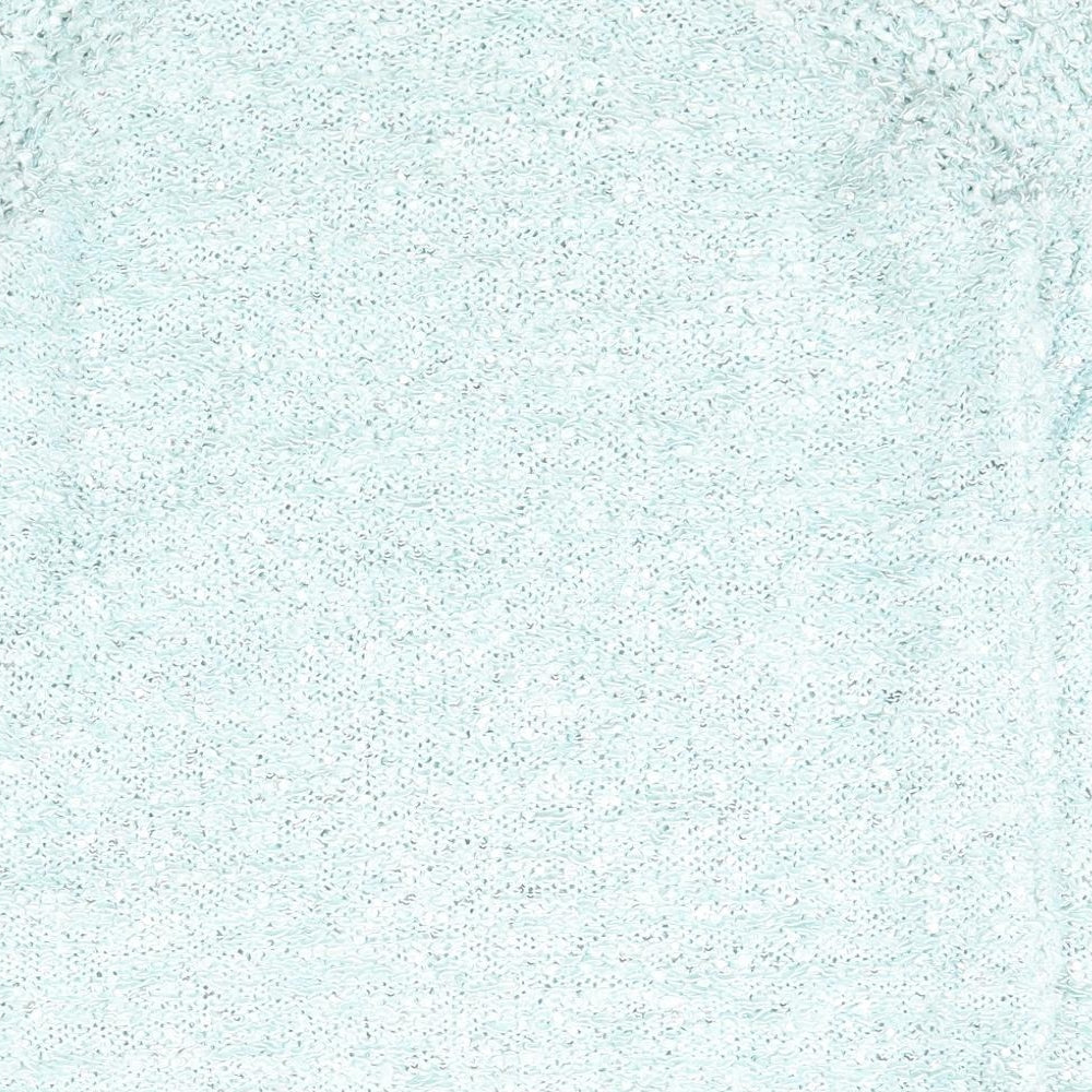 BM Womens Blue Scoop Neck  Nylon Pullover Jumper Size M