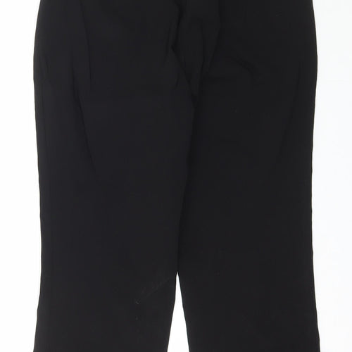 Roman Womens Black  Viscose Capri Trousers Size 14 L22 in Regular