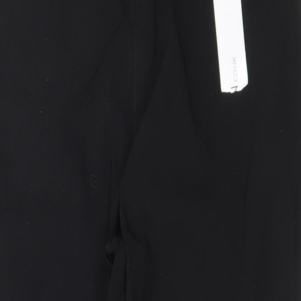 Roman Womens Black  Viscose Capri Trousers Size 14 L22 in Regular