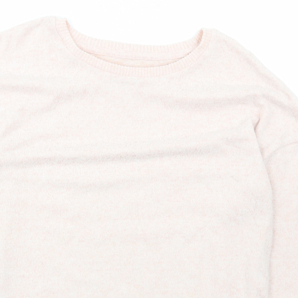 Primark  Womens Pink Boat Neck  Polyester Pullover Jumper Size S