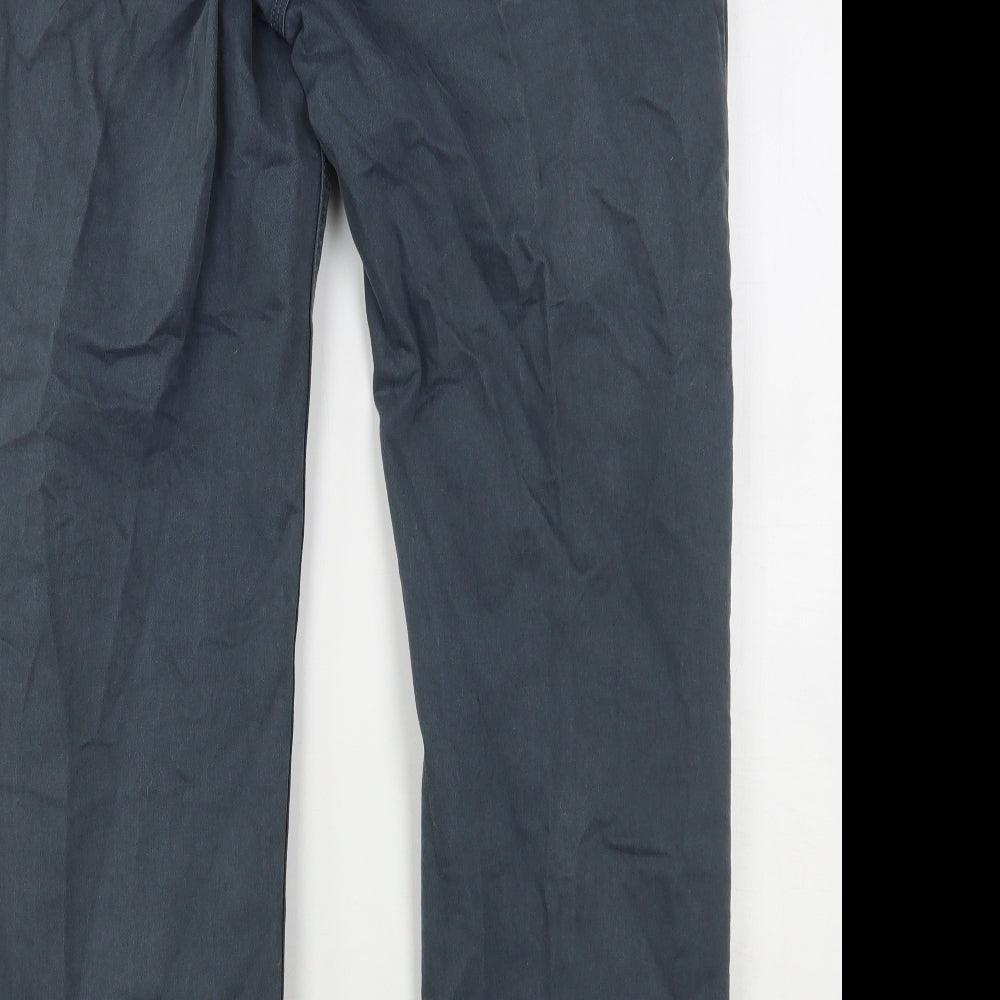 NEXT Mens Grey  Cotton Straight Jeans Size 34 L31 in Regular