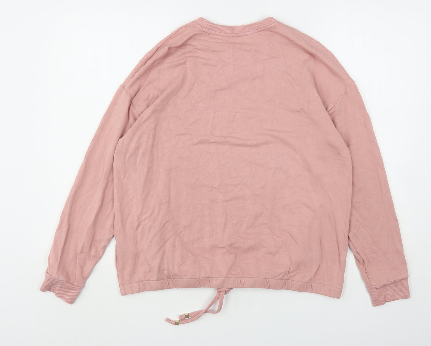 F&F Womens Pink  Viscose Pullover Sweatshirt Size 14