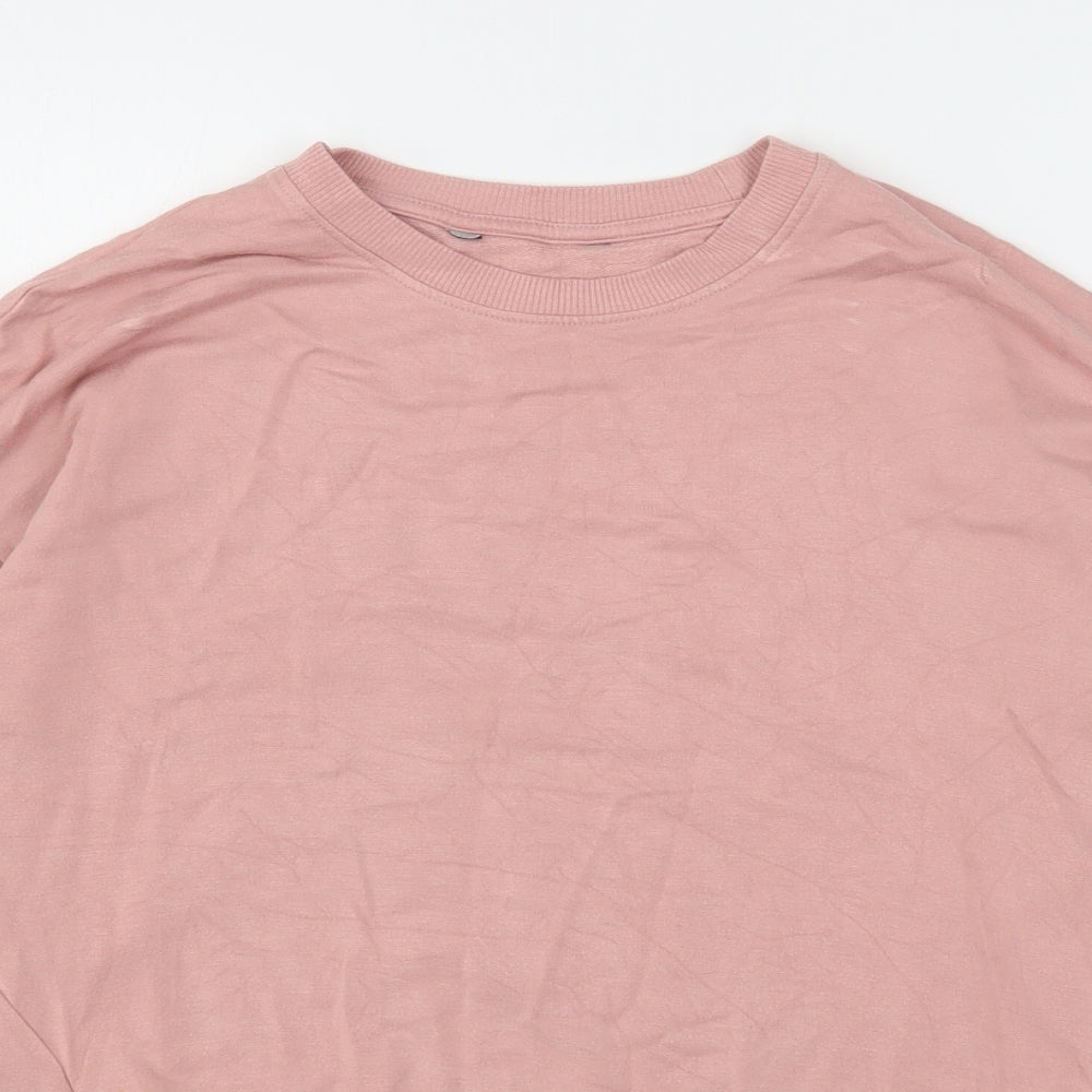 F&F Womens Pink  Viscose Pullover Sweatshirt Size 14