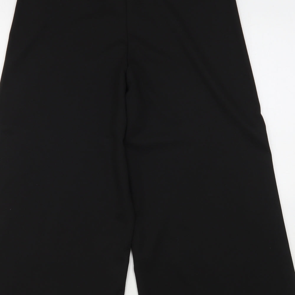 George Womens Black  Polyester Cropped Trousers Size 12 L24 in Regular