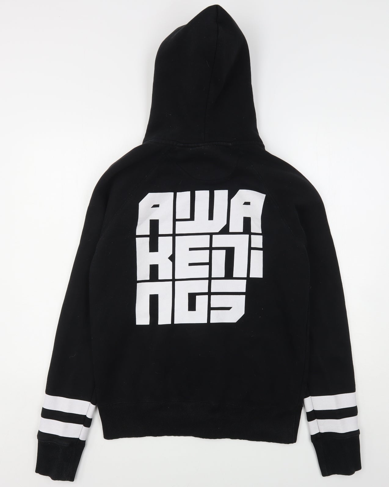 Awaken Kings Mens Black  Polyester Full Zip Hoodie Size M
